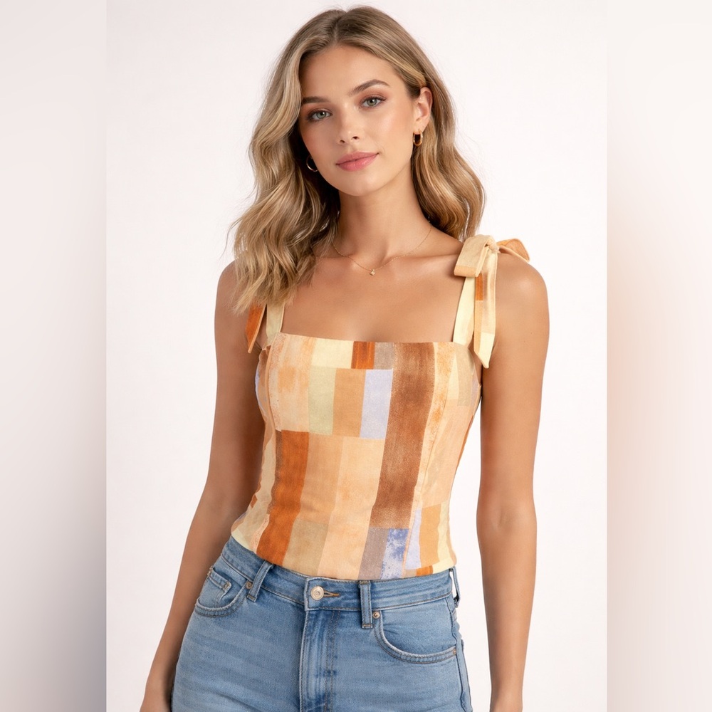 Maison d’Amélie Paris Patchwork Corset Top | Size 14